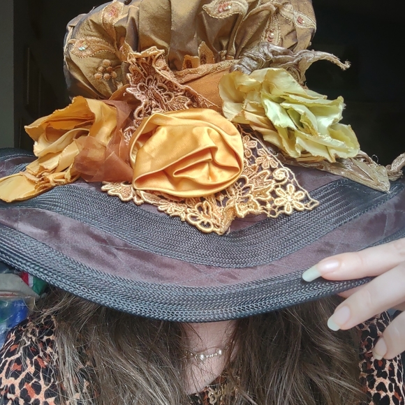 Vintage Silk Handmade Hat By Kathryn Page main image 4